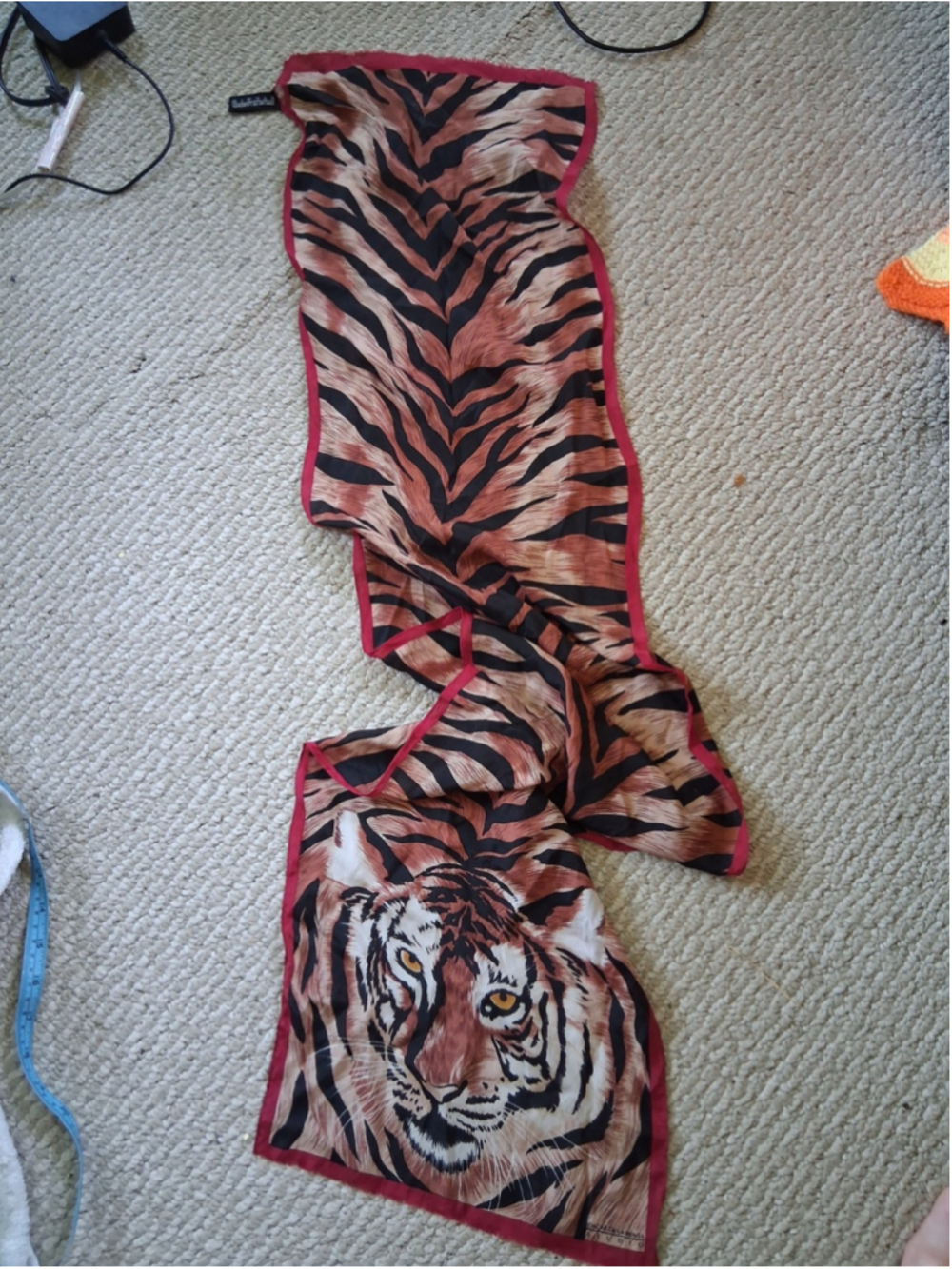 Oscar de la renta Tiger studio Silk scarf